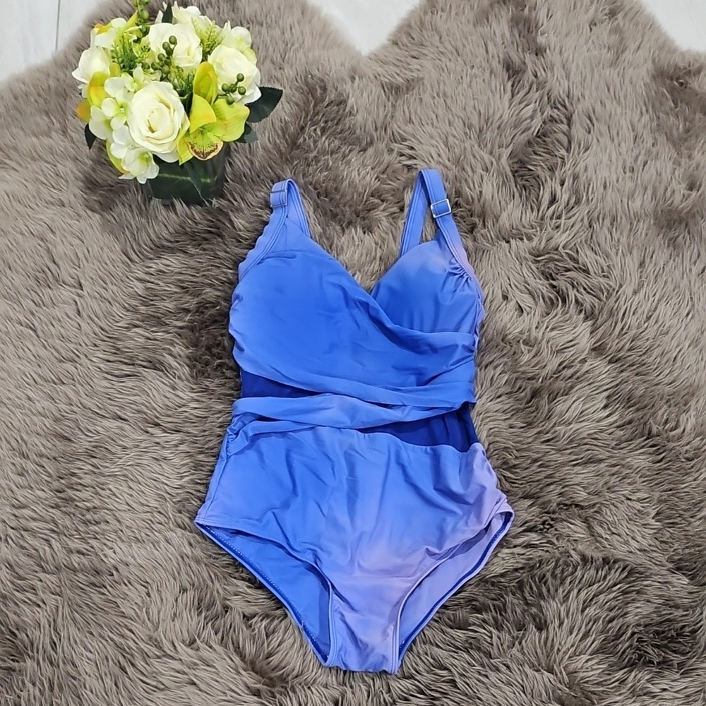 Blue Stylish One Piece Swimsuit